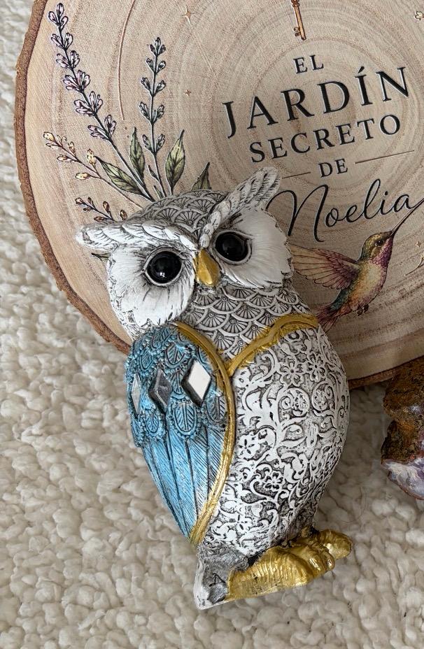 Búho Decorativo Azul