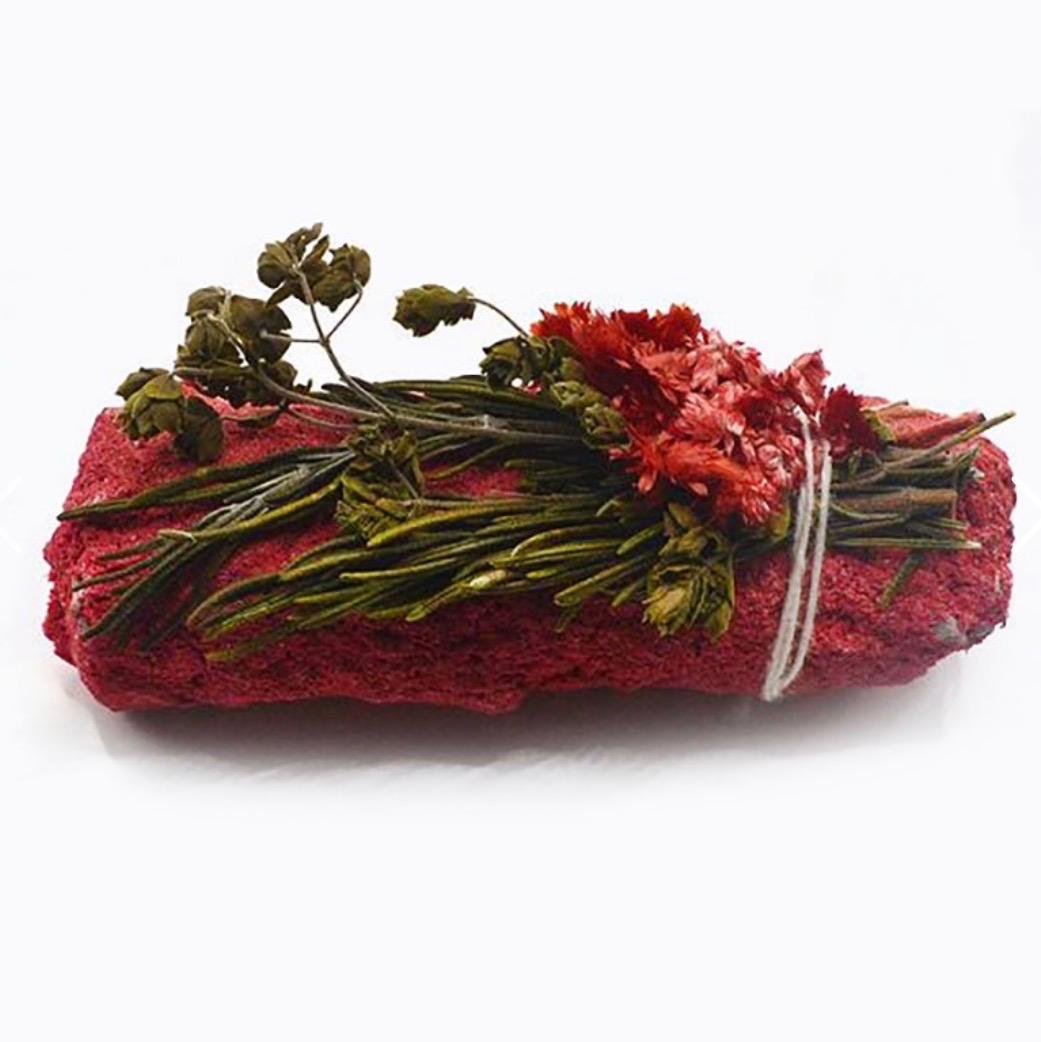 Atadillo Rojo Floral
