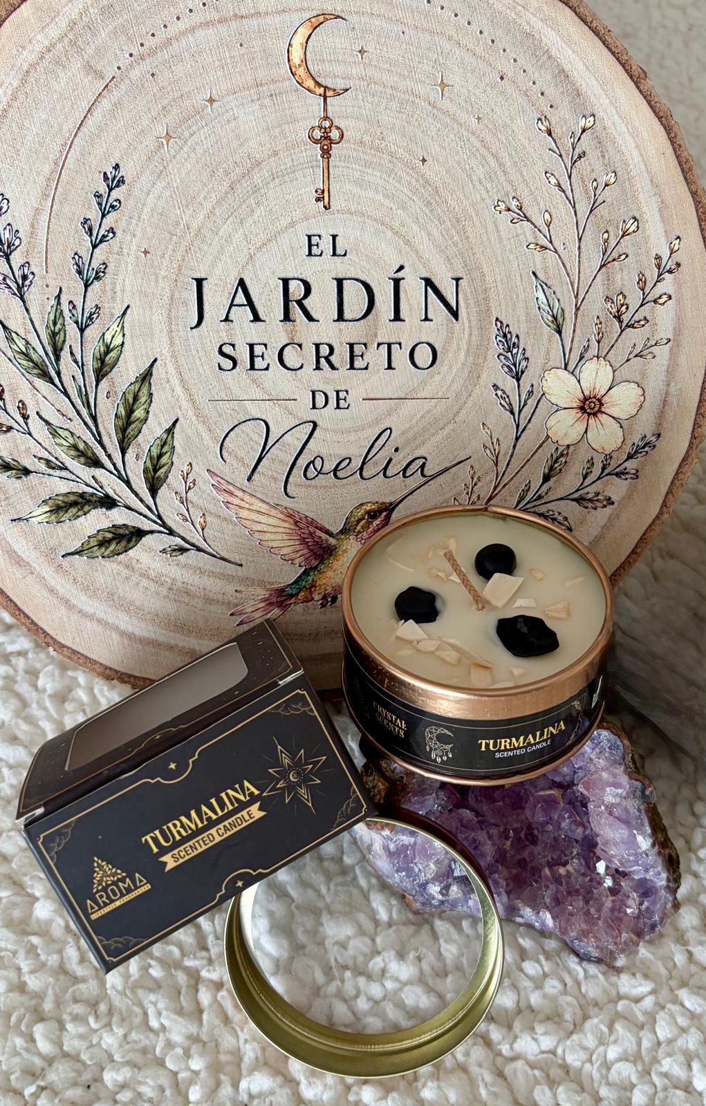 Vela Aromática Turmalina-Protección, Equilibrio y Fortaleza