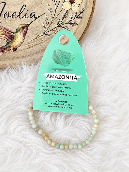 Pulsera Amazonita-4mm